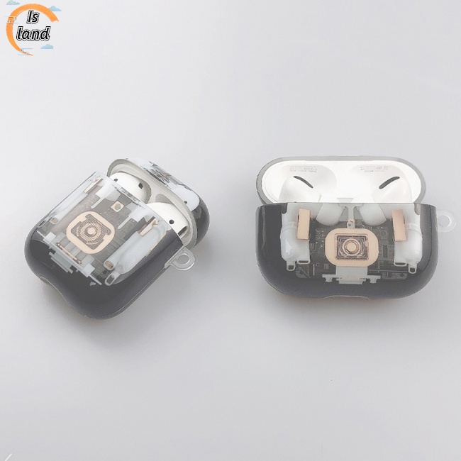[IS] Vỏ Bảo Vệ Hộp Đựng Tai Nghe Imd Mềm Hình Cấu Trúc Cơ Khí Cho Airpods Pro