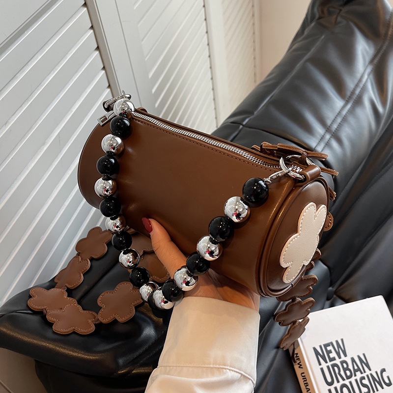 Túi Đeo Chéo Hình Trụ Phong Cách retro Thời Trang Cho Nữ