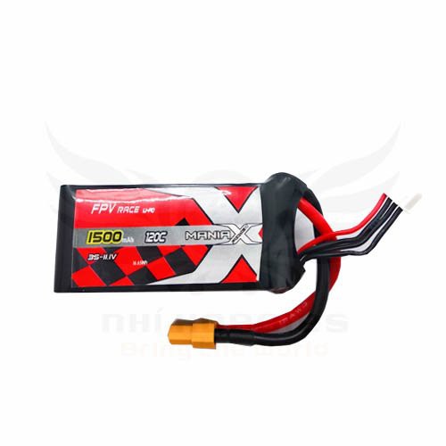 Pin Mania-X 11.1V 3S 1500mAh 120C FPV Race
