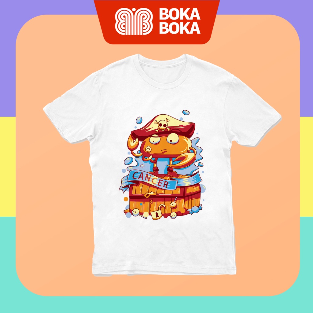 Áo thun Cotton Trắng In Hình 12 Cung Hoàng Đạo