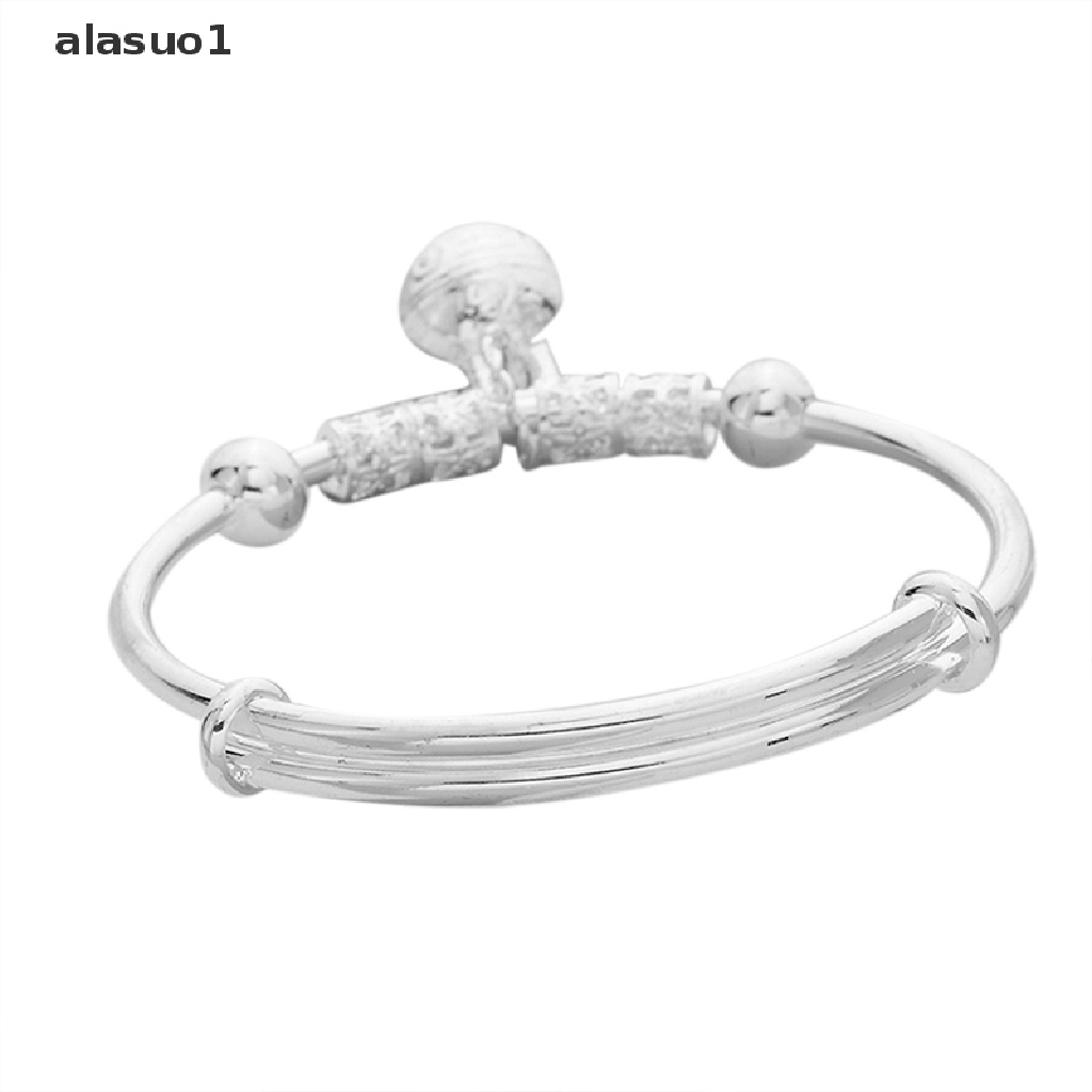 [alasuo1] Vòng Đeo Tay Mạ Bạc Đính Chuông Cổ Điển Thời Trang Làm Quà Tặng Cho Nữ [VN]