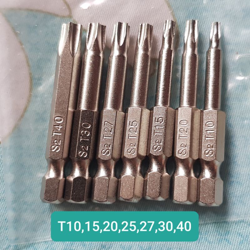 Bộ mũi lục giác hoa thị cho khoan dài 50mm 75mm 100mm 150mm (P084)