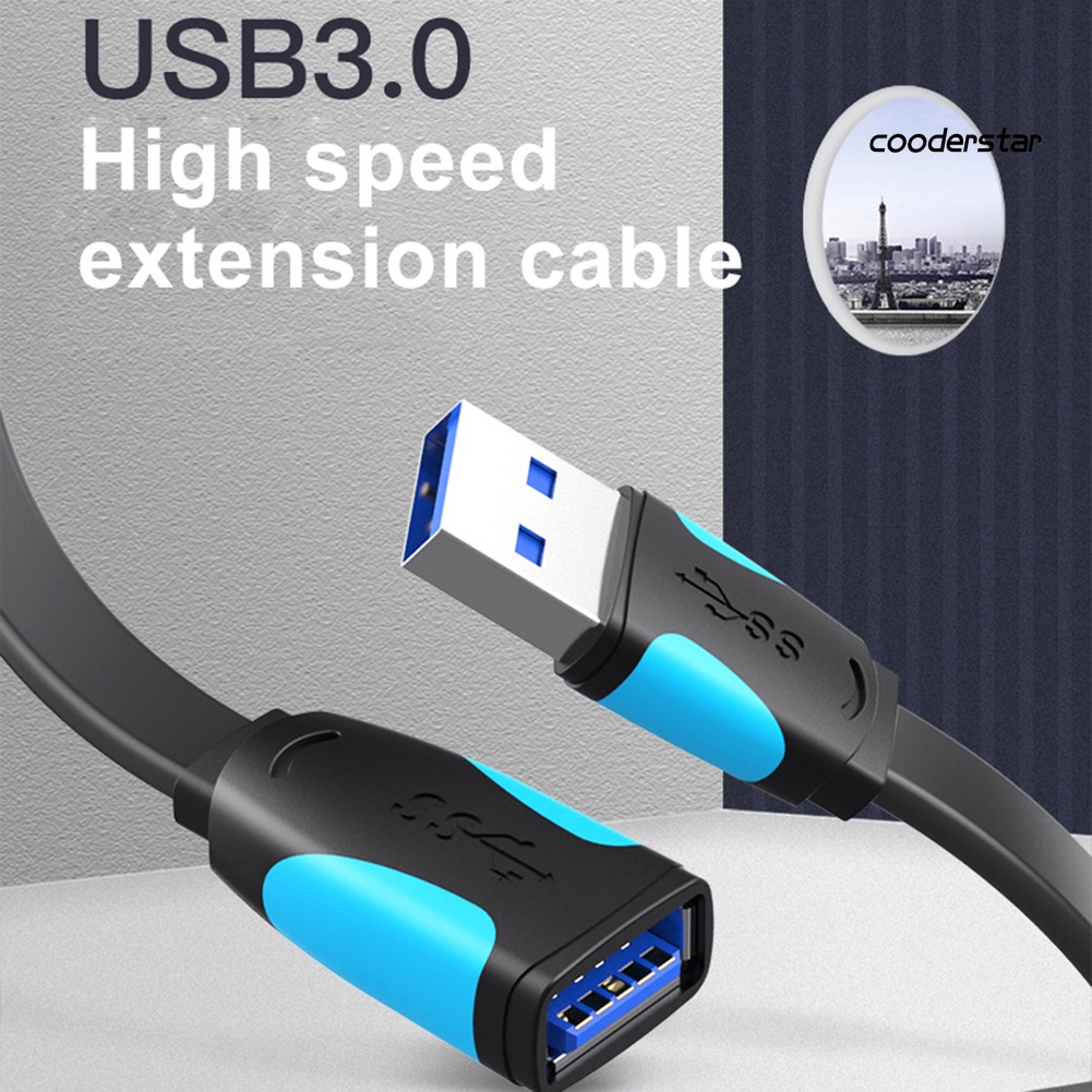 Dây cáp mở rộng chuyển đổi dữ liệu USB 3.0 tốc độ cao 3/ 2/ 1.5/ 1/ 0.5m tiện lợi
