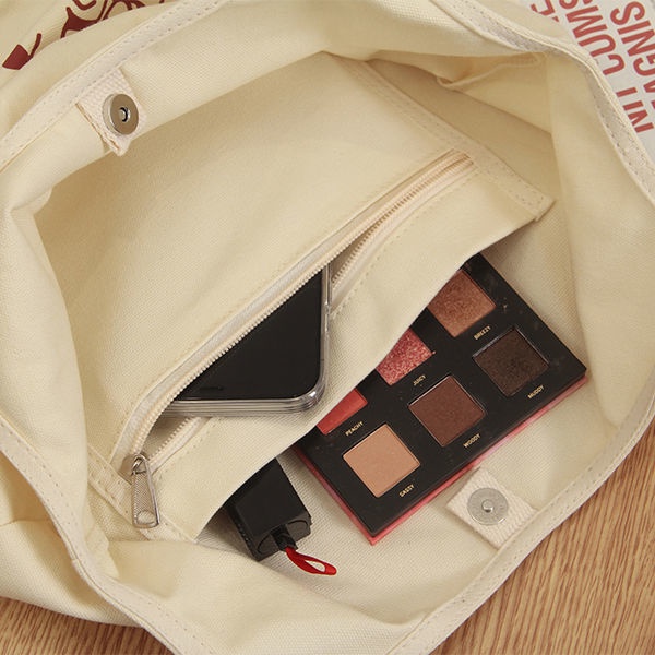 Túi Xách Canvas Cỡ Lớn Thiết Kế Đơn Giản Thời Trang Nhật Hàn Cho Nữ