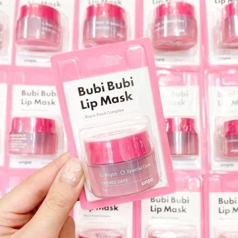 Mặt Nạ Ngủ Môi Unpa Bubi Bubi Lip Mask 9g