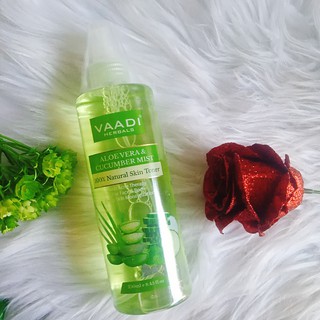 [Hàng chuẩn] Toner xịt khoáng nha đam dưỡng da hãng Vaadi Ấn Độ
