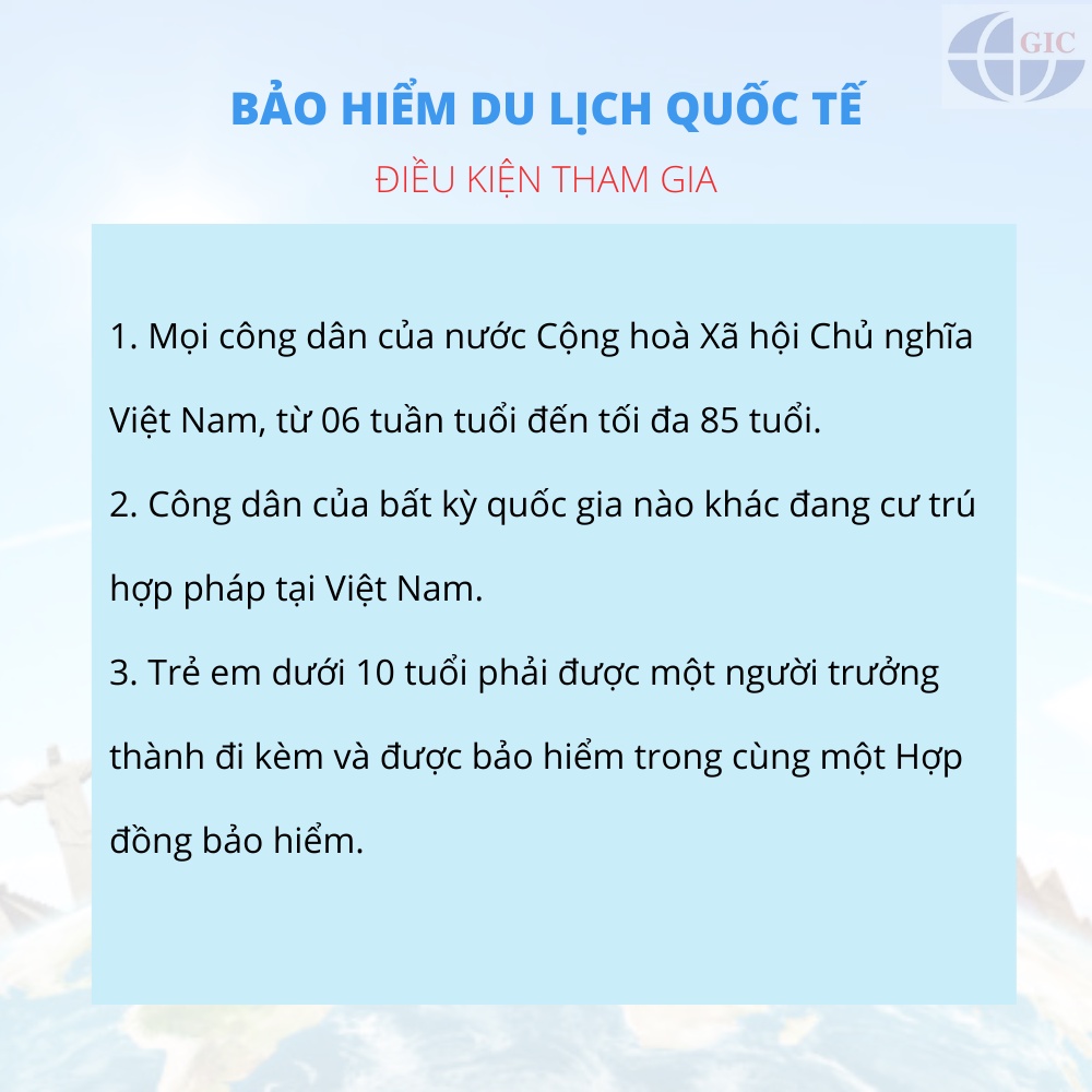 TOÀN QUỐC [Voucher giấy] Bảo Hiểm Du Lịch Quốc Tế - GIC