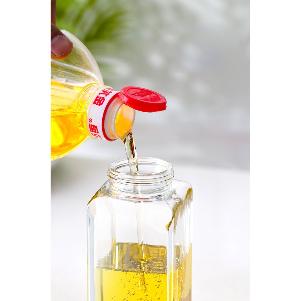 Chai Đựng Gia Vị Thủy Tinh Thân Vuông Có Vòi Rót Bấm Tay Dung tích từ 150ML đến 500ML Trong Nhà Bếp | BigBuy360 - bigbuy360.vn