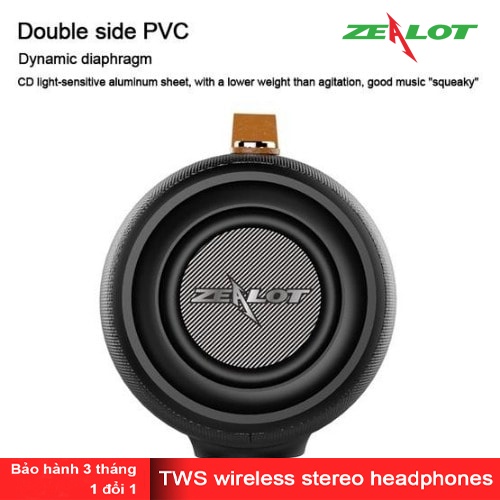 Loa Zealot S29 chính hãng. 2 loa đường kính 55mm. Đèn pin 3 chế độ. Pin 2000 mAh