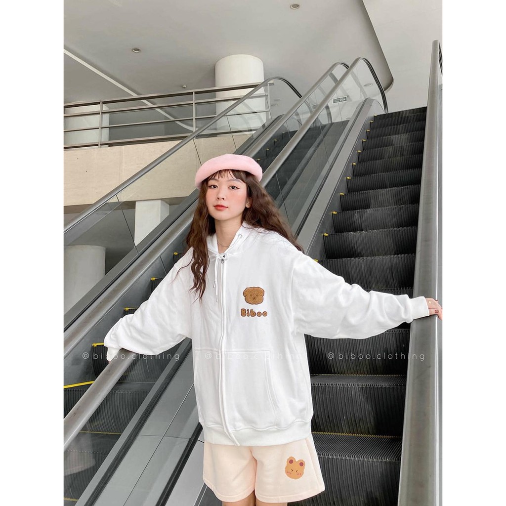[SIEU SALE] Áo Khoác Nỉ Gấu Bibo, Hoodie dây kéo in hình Gấu nâu dễ thương | BigBuy360 - bigbuy360.vn