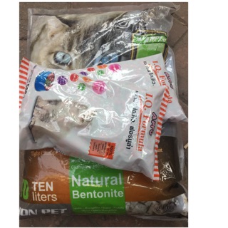 Combo một cát vệ sinh cho mèo+ 2 mèo IQ foluma 500g