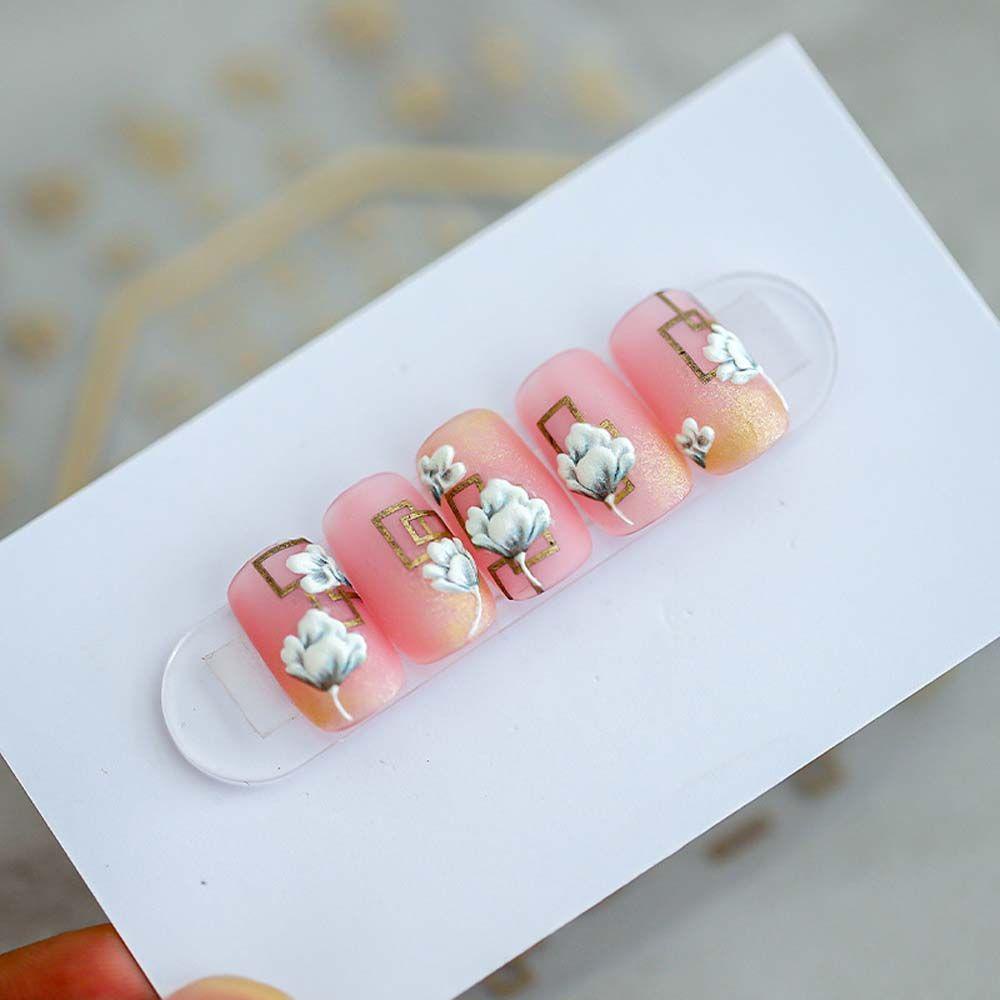 Miếng Dán Trang Trí Móng Tay Hình Hoa Anh Đào/ Trái Cây Xinh Xắn
