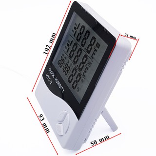 Đồng Hồ Thời Gian, Đo Nhiệt Độ Độ Ẩm HTC-2