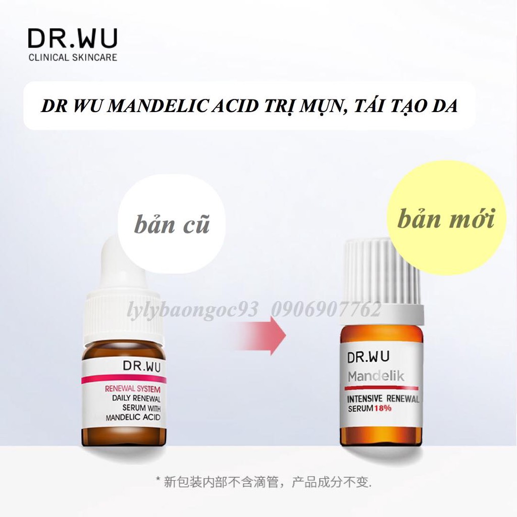 Đài Loan - Dr Wu Serum nồng độ Mandelic acid 18%