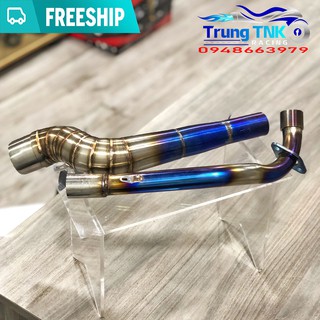 Cổ pô titan 2 khúc gắn wave sirius.