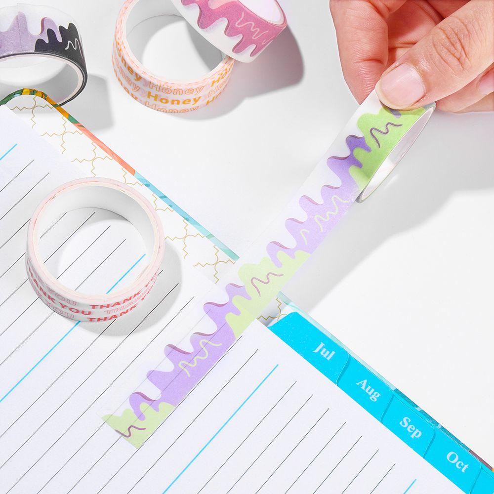 Sticker Giấy Dán Trang Trí Sổ Tay Hình Phô Mai Hoạt Hình Chữ Thank You Honey Girlish