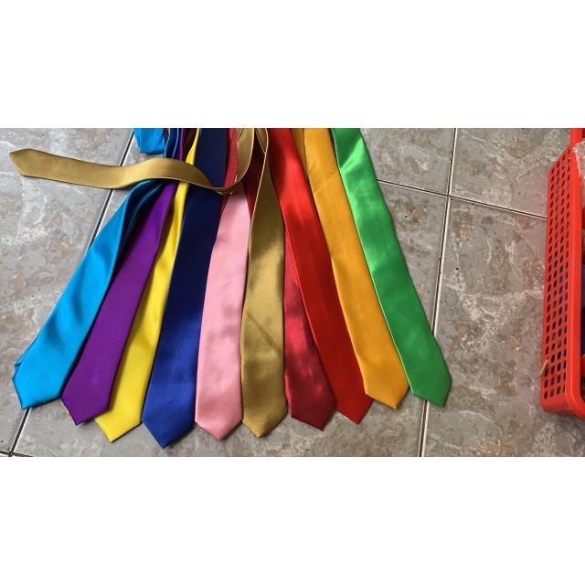 Cà vạt nam dây kéo - cà vạt bản nhỏ 5cm dây kéoTH