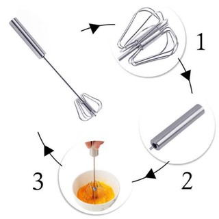 Cây đánh trứng inox trục tự xoay (M0103)