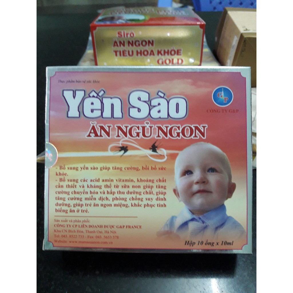 Yến Sào Ăn Ngủ Ngon Gold Gp ( hộp 20 Ống X 10Ml ) | Thế Giới Skin Care