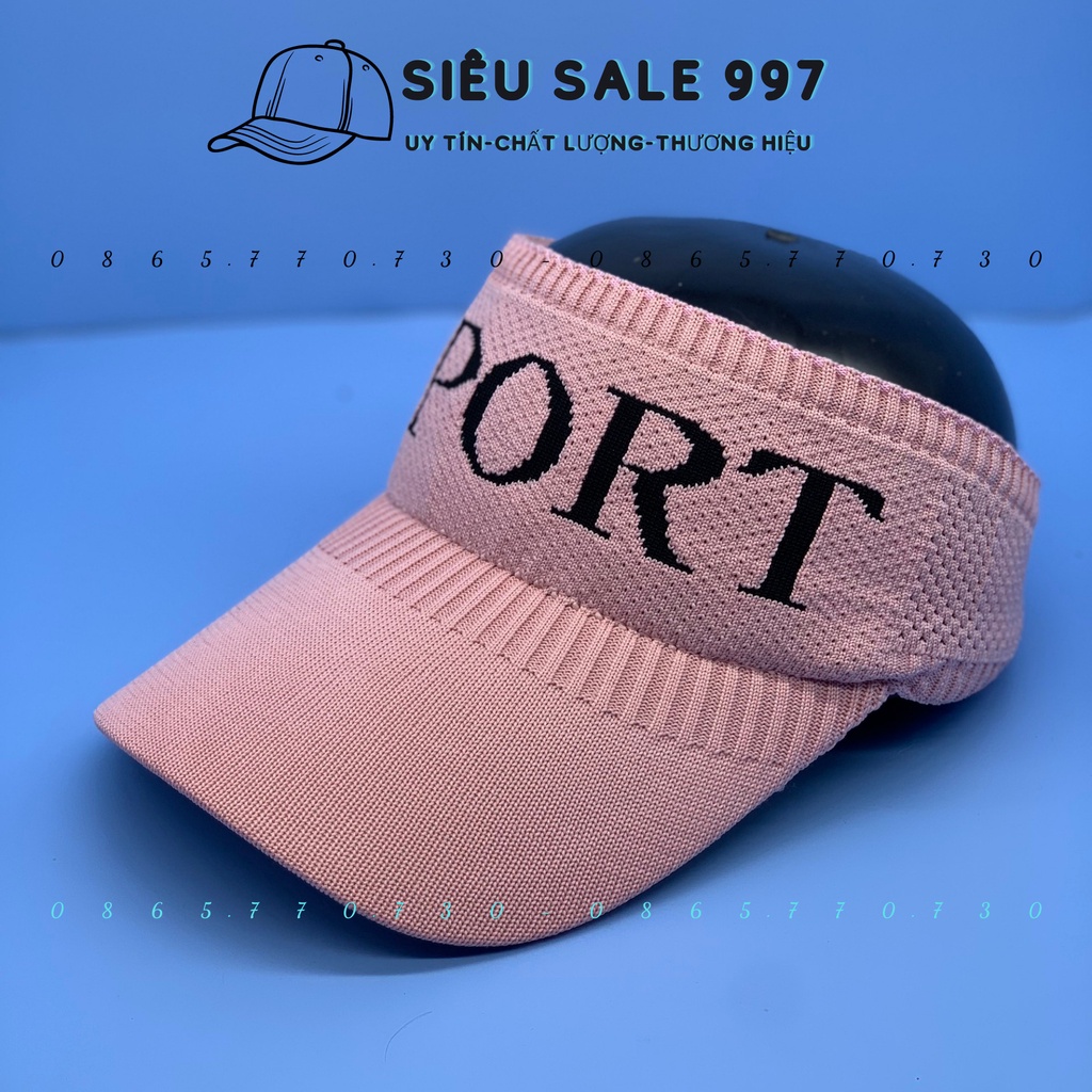 Nón Len nữa đầu SPORT hàng QC nhập, Vãi Dày - Nón Thể Thao Ngoài Trời Nữa Đầu Nữ