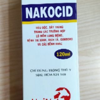 Tiêu độc,sát trùng, diệt khuẩn nakocide 120ml