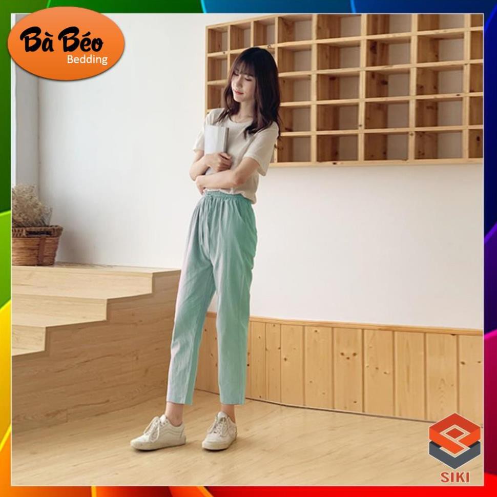 [Bigsize M-3XL] Quần đũi baggy nữ size lớn vải cực đẹp mát mềm (quần bagy, Quần Đũi, Chất Liệu Đũi, Quần Ngố Nữ) | BigBuy360 - bigbuy360.vn