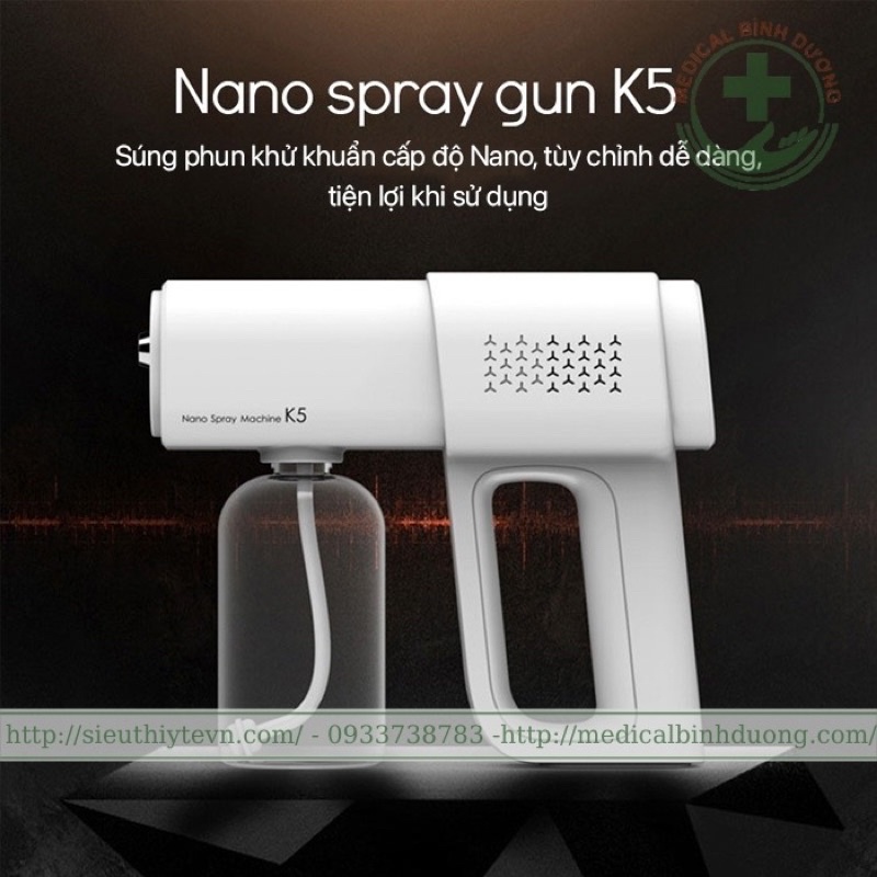 Máy xịt khử khuẩn Nano K5 Pro chính hãng chất lượng cao