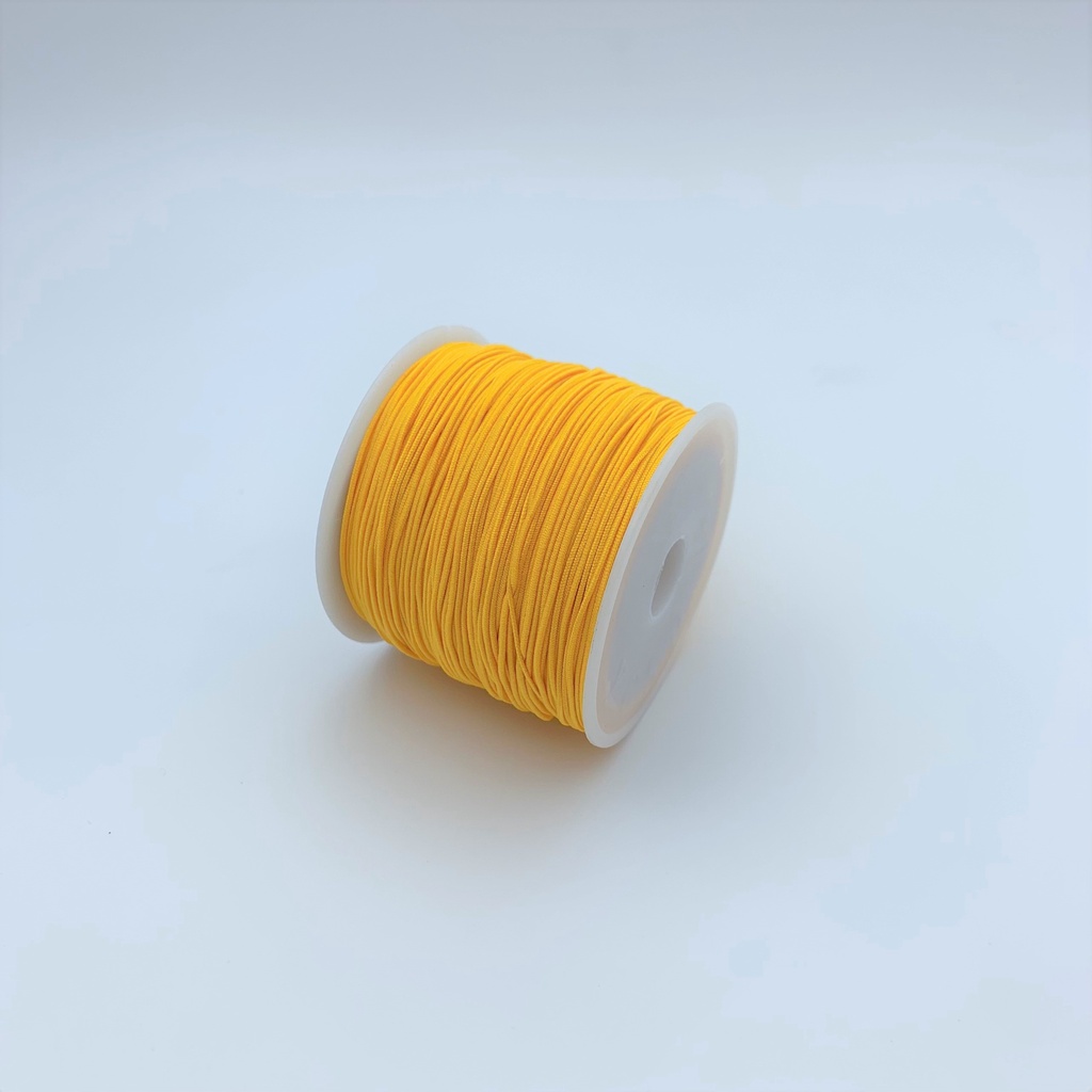 Dây chun bọc dù bên ngoài 0.6mm 37m siêu bền để xâu vòng lỗ lớn nhiều màu - Charm Bạc 925 - PKCHUNVG