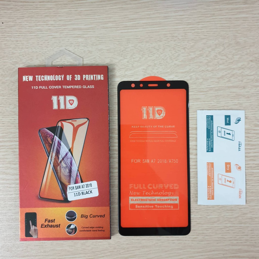 Kính Cường Lực 11D Full Màn Full Keo Samsung A7 2018 | BigBuy360 - bigbuy360.vn