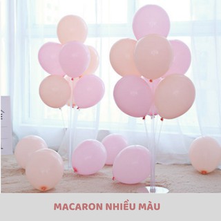Set 100 bóng macaron pastel mix đủ màu size 10" trang trí sinh nhật