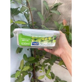 @@Thố thủy tinh chữ nhật Lock&Lock  630ml@@
