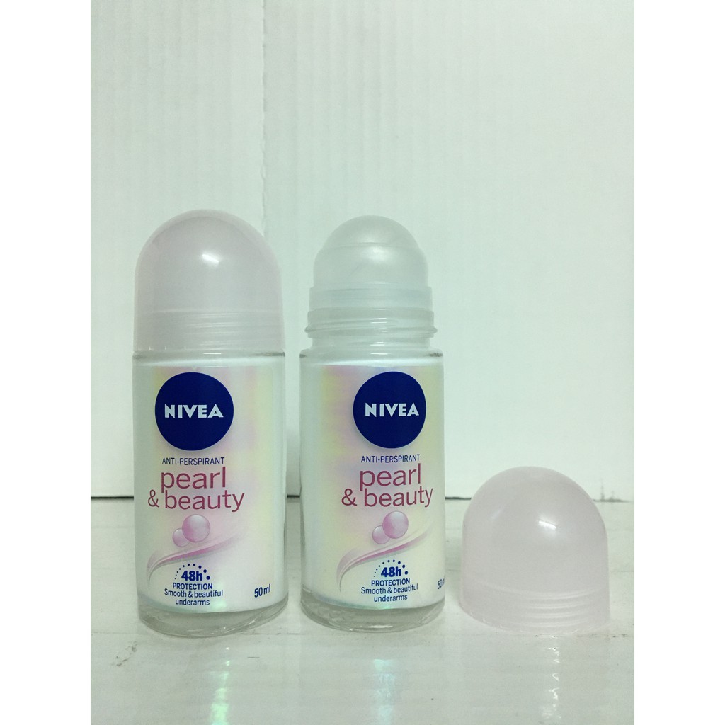 Combo 3 Chai Lăn Khử Mùi Nivea Pearl & Beauty 50ml - Mỹ