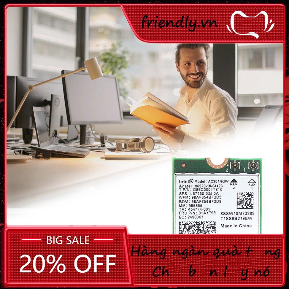 Không Dây Wifi 6 Intel Ax201 5.0 Băng Tần Kép 2.4g / 5g Ngff Cnvi | BigBuy360 - bigbuy360.vn