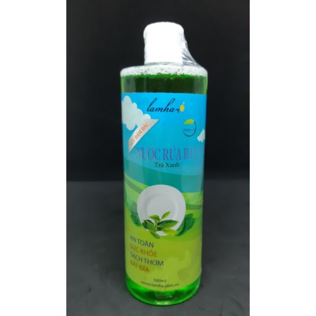 Nước rửa chén bát trà xanh Lam Hà 500ml