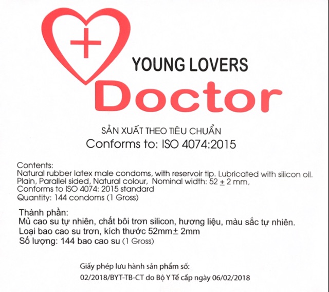 144 cái bao cao su young lovers doctor - ảnh sản phẩm 2