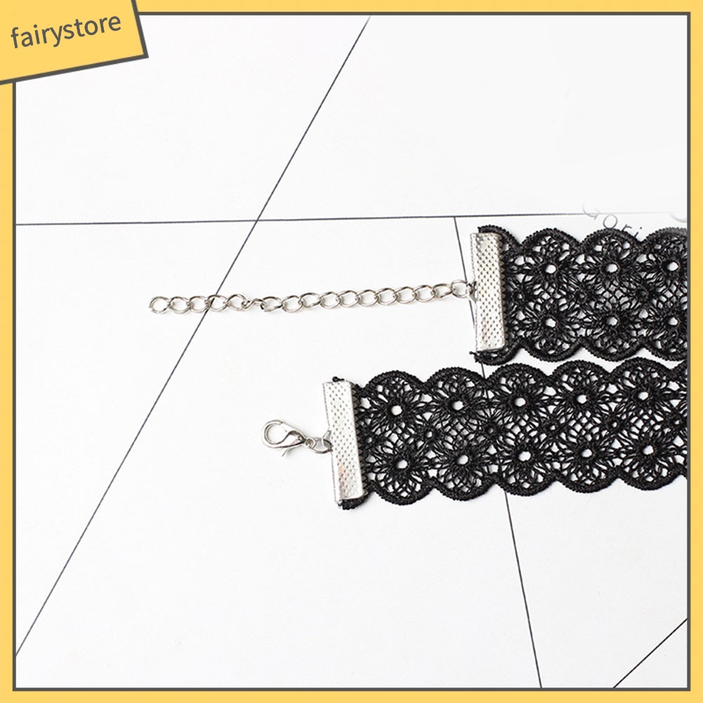 Vòng cổ choker bằng ren phong cách cổ điển dành cho nữ