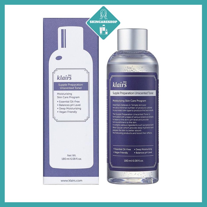Nước hoa hồng chính hãng Klairs Supple Preparation Toner