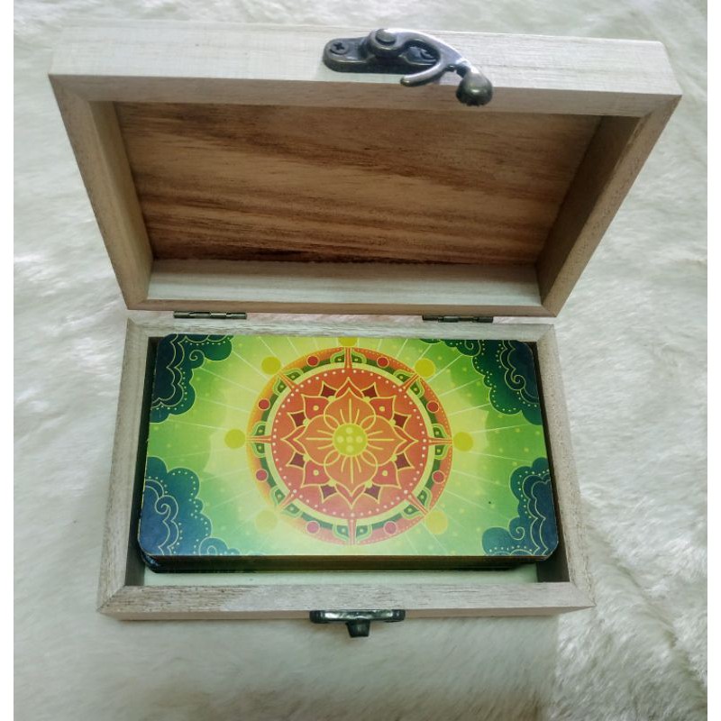 Hộp gỗ đựng bài Tarot, đồ trang sức, đồ lưu niệm 14x9x5 cm | BigBuy360 - bigbuy360.vn