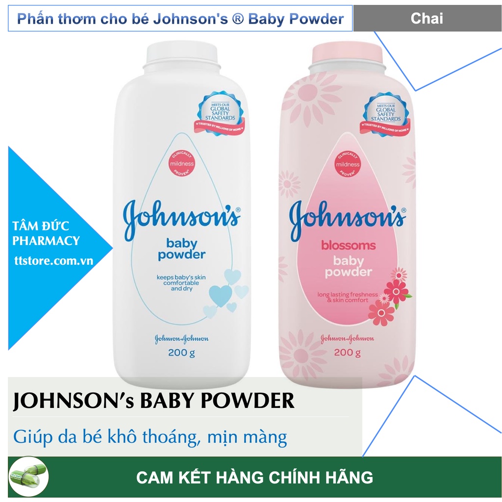 Phấn Johnson's Baby Powder - Phấn rôm em bé Johnson