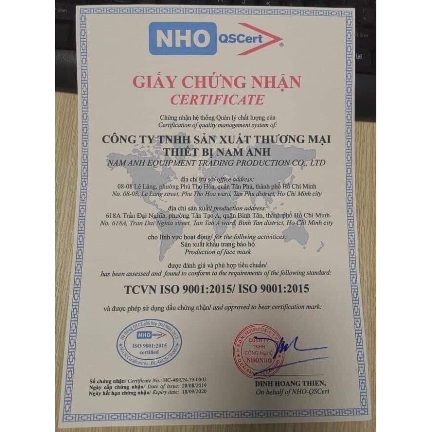 (Made in Vietnam) Khẩu trang y tế 4 lớp kháng khuẩn cao cấp Famapro (Cty Nam Anh)