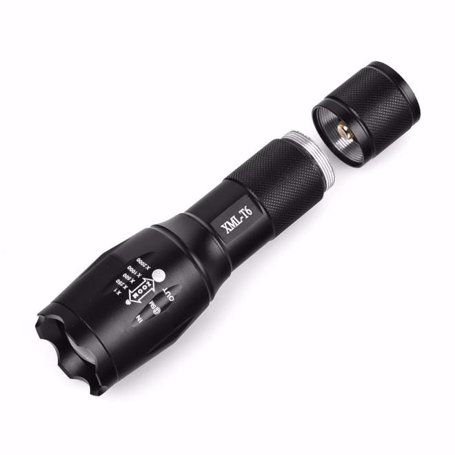 Đèn Pin Siêu Sáng G700 X800 Zoomable Xml T6 Led + Pin 18650 + Hộp Đựng