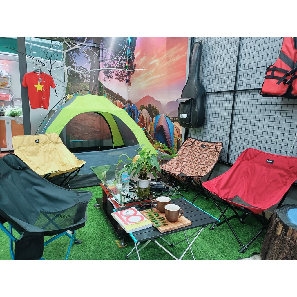 Ghế gấp dã ngoại Naturehike NH18X004 Thổ cẩm Vàng Đen Đỏ | BigBuy360 - bigbuy360.vn