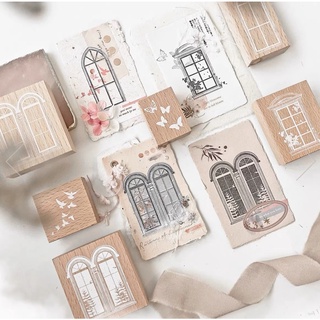 [Journal Pages] Con dấu gỗ cửa sổ - Window Series