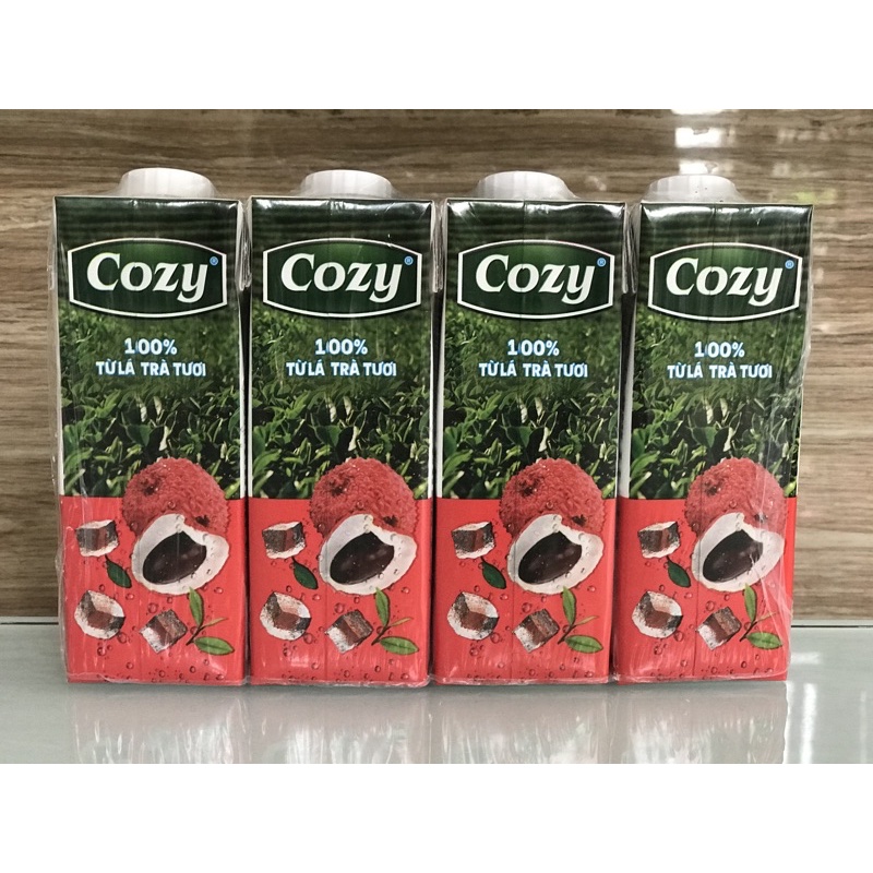 1 lốc trà vải Cozy 4 hộp *225 ml