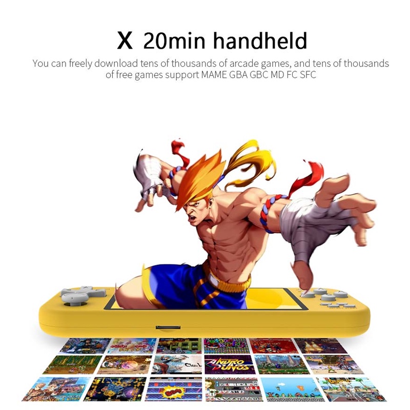 Máy Chơi Game Cầm Tay Mini X20 Máy Chơi Game Cầm Tay Di Động 4.3 Inch Mới Nhất Cần Điều Khiển Kép 8Gb Tải Sẵn 1000 Trò Chơi Miễn Phí Hỗ Trợ Tv Ra Máy Chơi Game Điện Tử Prettyhat
