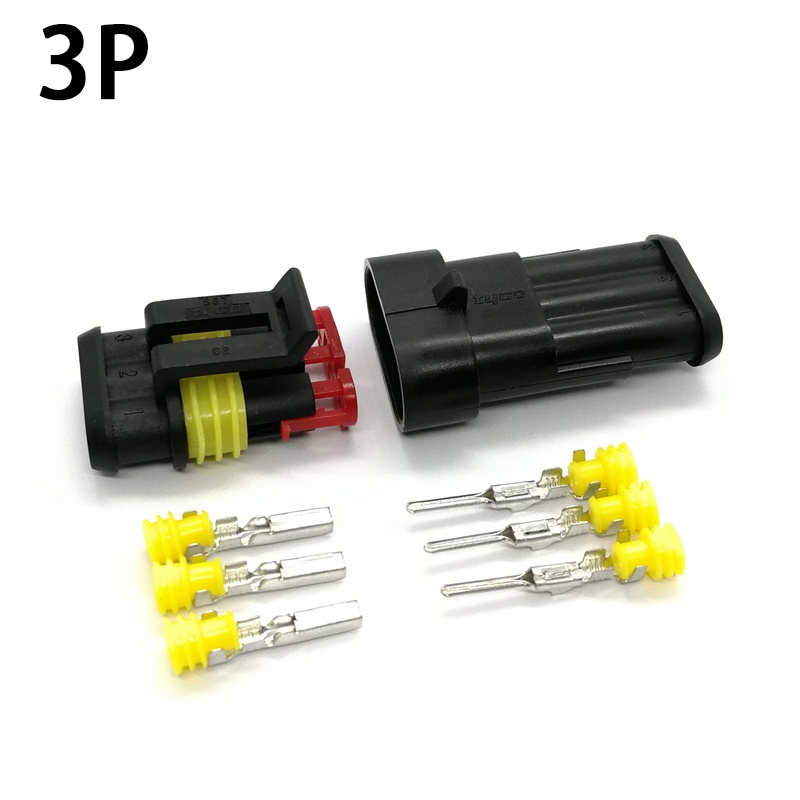 Bộ 5 Đầu Nối Dây Điện 1 / 2 / 3 / 4 / 5 / 6-pin Chống Thấm Nước
