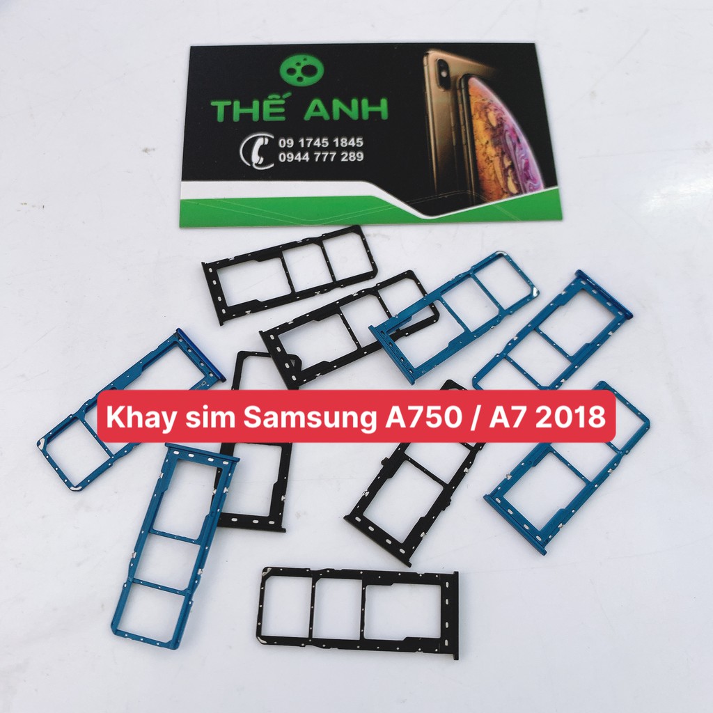 Khay sim Samsung A7 ( 2018 )/ A750 chính hãng , bảo hành đổi trả