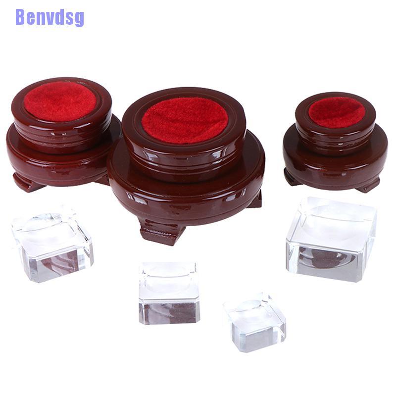 Đế gỗ để quả cầu pha lê sang trọng trang trí nội thất