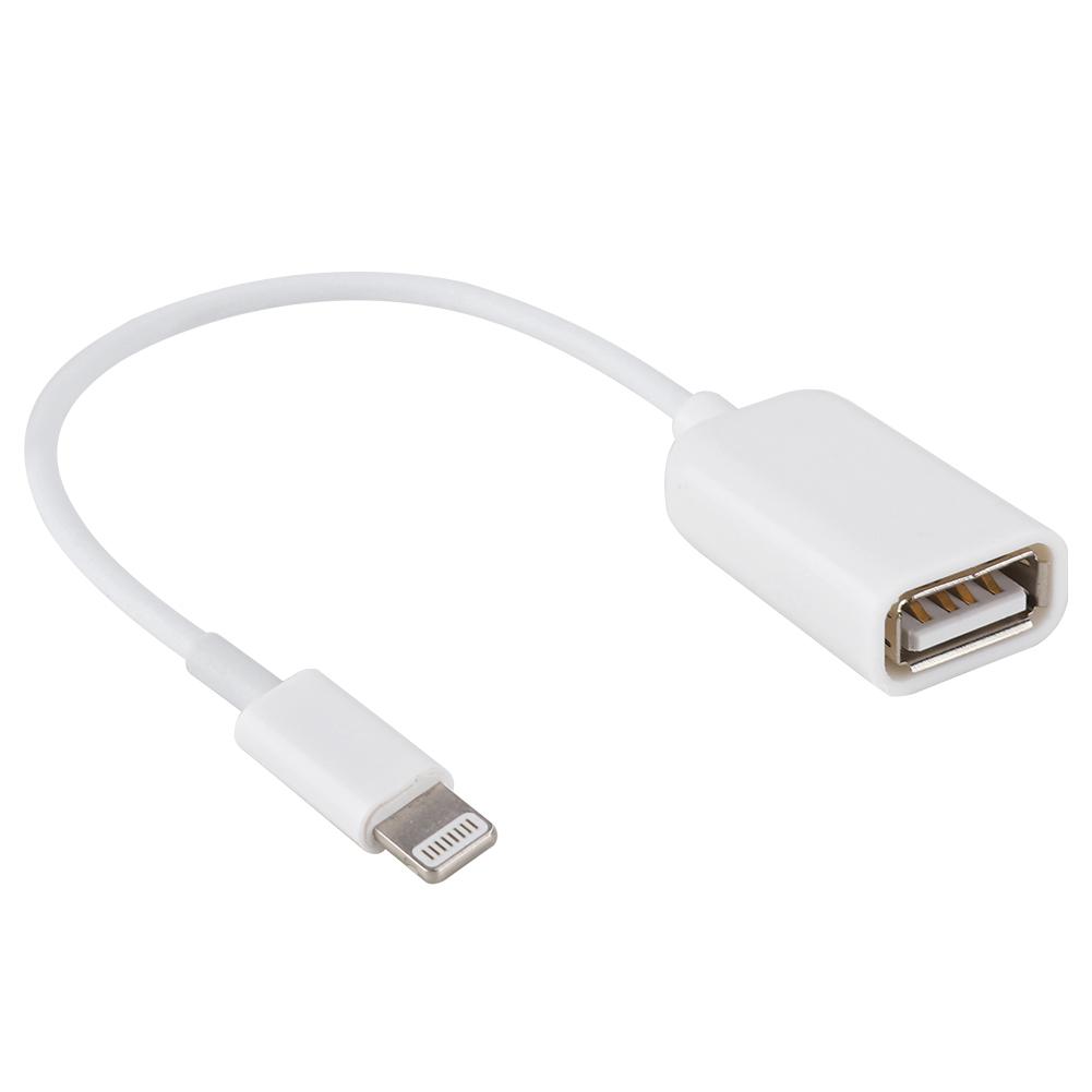 Cáp sạc truyền dữ liệu dây tết đầu USB OTG cho dòng iPhone