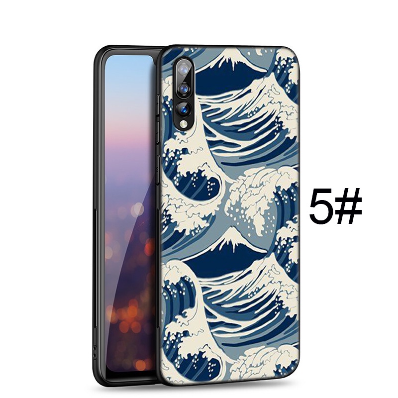 Ốp điện thoại mềm in LU210 The Great Wave cho Huawei P30 P Smart Z S 2021 2019 Mate 20 Lite Pro Mate20